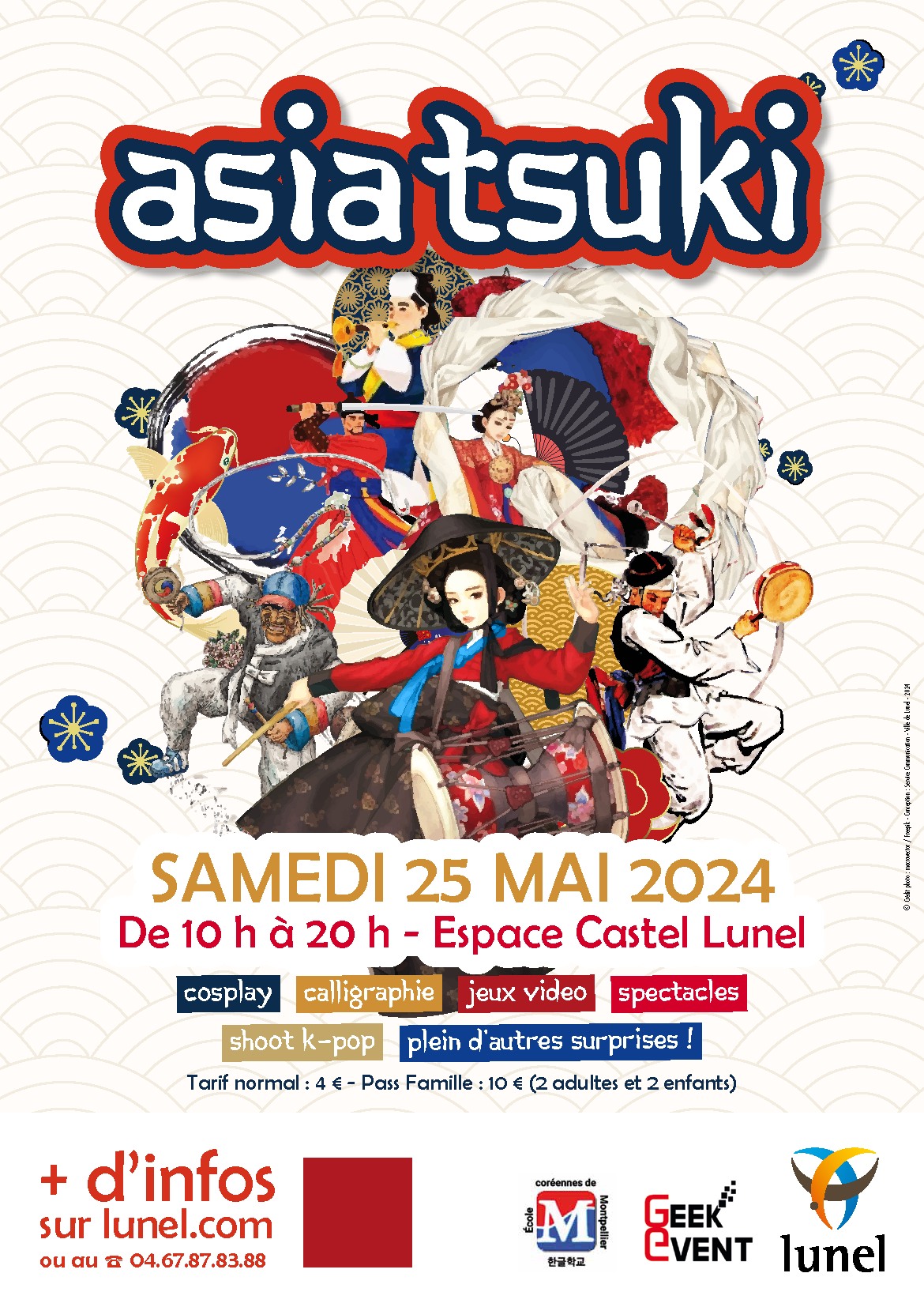 On se retrouve ce samedi 25 mai 2024  Lunel pour l'Asia Tsuki !